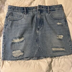 Volcom Jean Skirt size 10 large high waisted